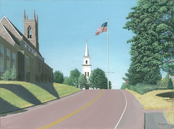 Church Hill Road - Newtown Scenes 12X16 by Rick Kuhn